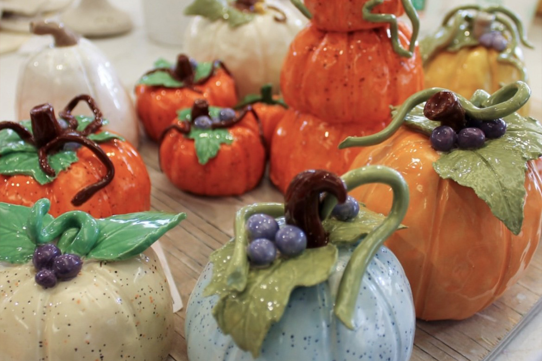 Pinch Pot pumpkins
