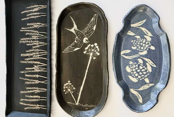 Sgraffito Tray