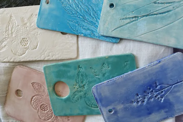 Botanical Relief Platters