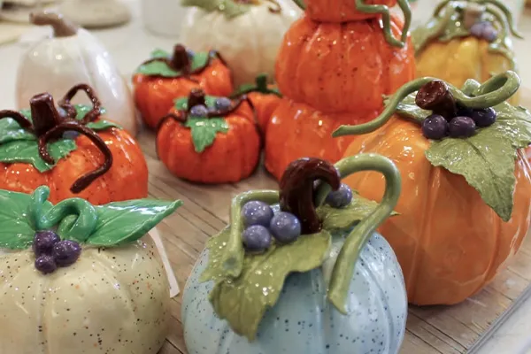 Pinch Pot Pumpkins